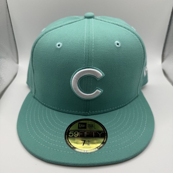 New Era Other - New Era 59Fifty Chicago Cubs Spring Collection Mint Green Hat‎ Size 7 3/8 New